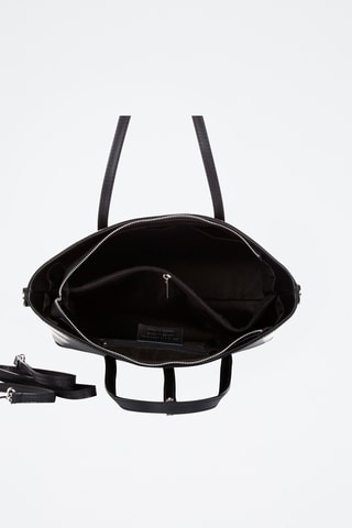 Cabas en cuir Parma - Noir