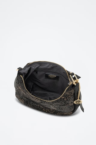 Sac porté épaule en cuir Espinasse - Noir