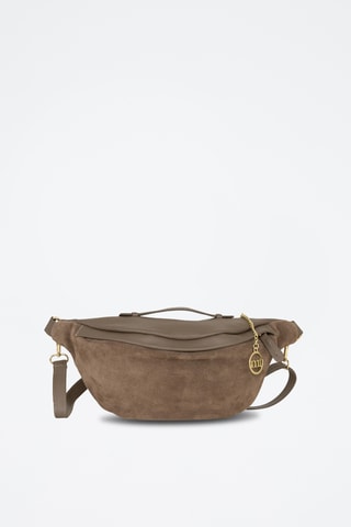 Sac banane en cuir Medeghino - Taupe