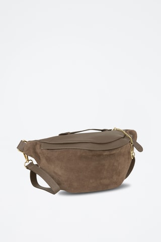 Sac banane en cuir Medeghino - Taupe