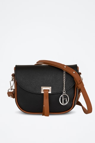 Sac bandoulière en cuir Neva - Noir