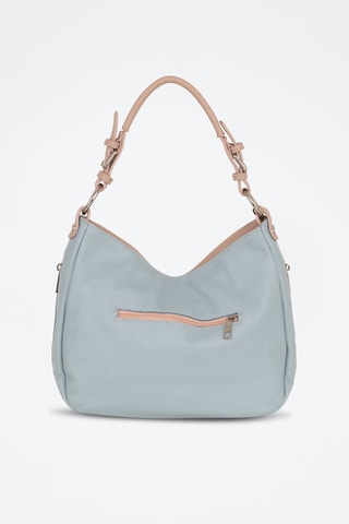 Sac porté épaule en cuir Garga - Bleu clair