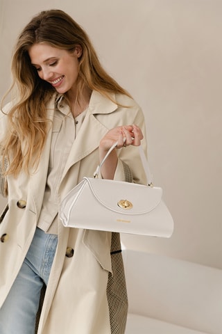 Sac à main en cuir Bardelli - Beige