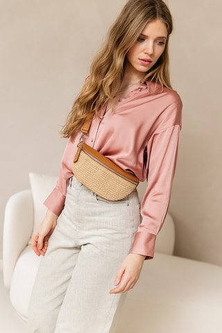 Sac banane en cuir Niccone - Marron