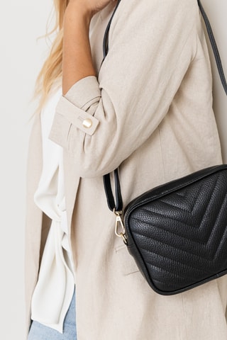 Sac bandoulière en cuir Mavigliano - Noir