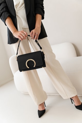 Sac à main en cuir - Noir