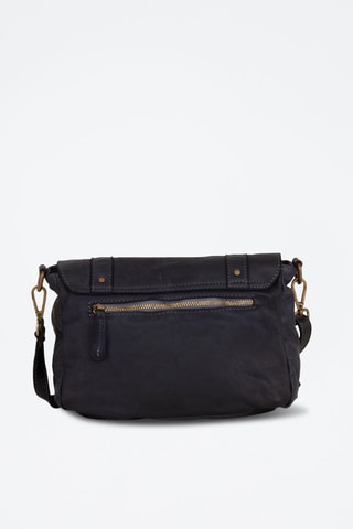 Sac bandoulière en cuir Cinisello - Bleu marine