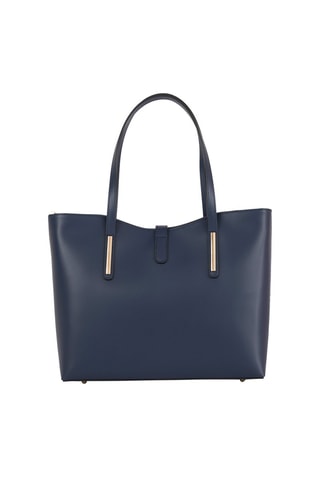 Cabas en cuir Como - Bleu