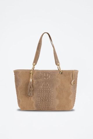 Cabas en cuir Cilento - Beige