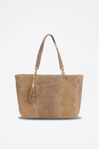 Cabas en cuir Cilento - Beige