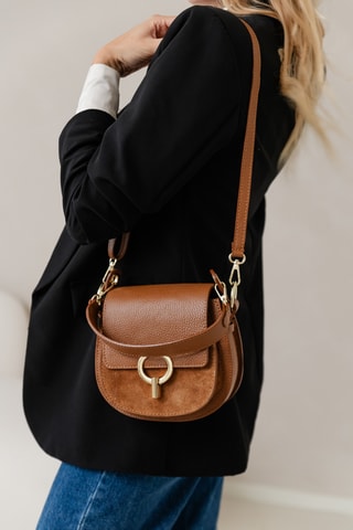 Sac à main en cuir Catona - Marron