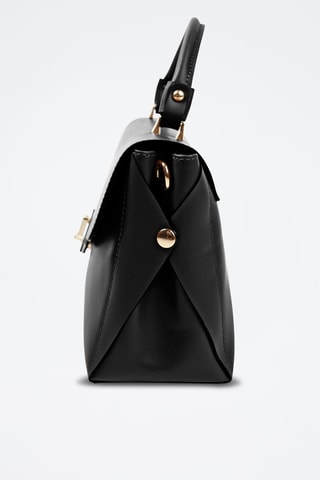 Sac à main en cuir Racanello - Noir