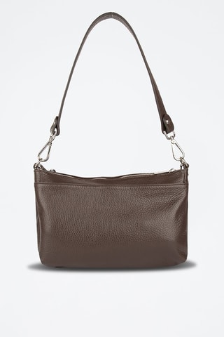 Sac porté épaule en cuir de veau - Violet
