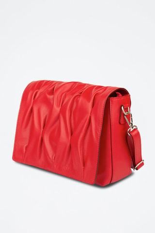 Sac bandoulière en cuir - Rouge