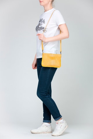 Pochette en cuir - Beige