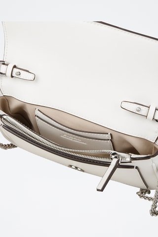 Sac porté épaule en cuir - Blanc