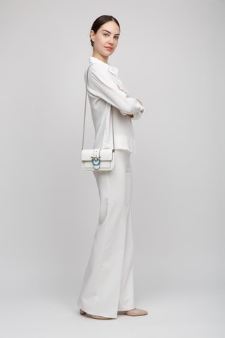 Sac porté épaule en cuir - Blanc