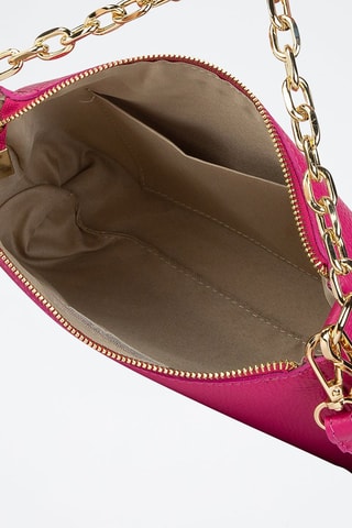 Sac porté épaule en cuir - Violet
