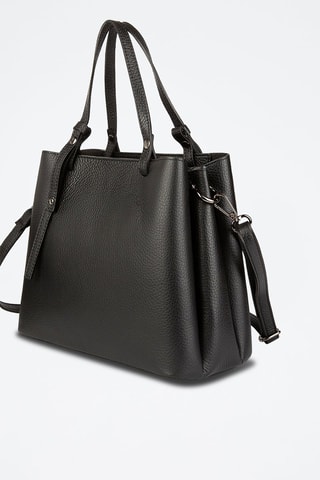 Sac à main en cuir de veau - Noir