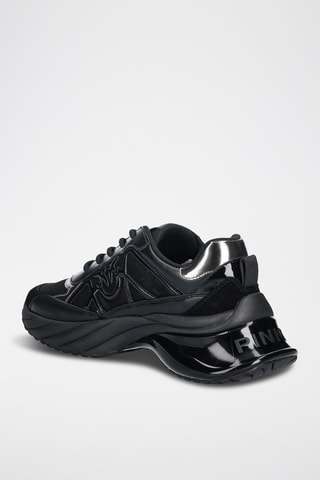 Baskets plateformes en cuir - Noir