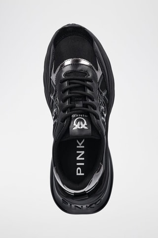Baskets plateformes en cuir - Noir