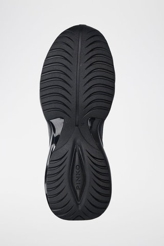 Baskets plateformes en cuir - Noir