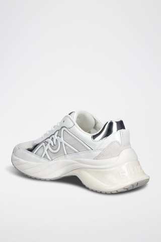 Baskets plateformes en cuir - Blanc
