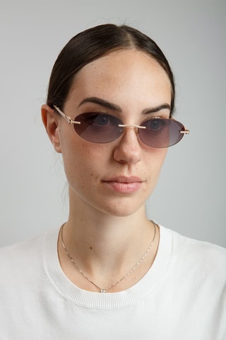 Lunettes de soleil femme - Beige