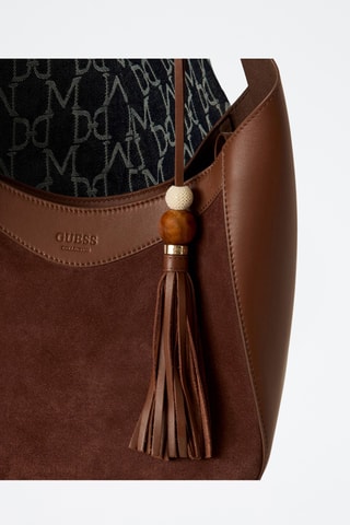 Sac porté épaule en cuir - Marron