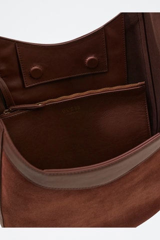 Sac porté épaule en cuir - Marron