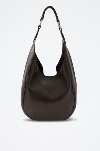 Sac porté épaule en cuir - Marron