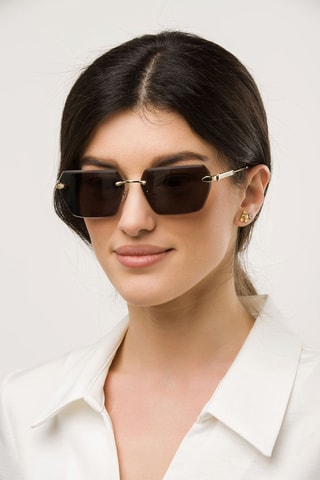 Lunettes de soleil femme - Catégorie 1 - Just Cavalli - Doré rose