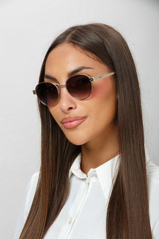 Lunettes de soleil femme - Catégorie 3 - Just Cavalli - Doré rose