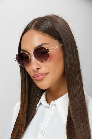 Lunettes de soleil femme - Catégorie 3 - Zadig & Voltaire - Doré rose