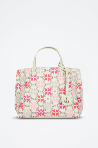 Cabas en cuir Carrie - Blanc
