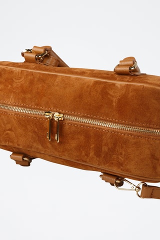 Sac porté épaule en cuir - Marron