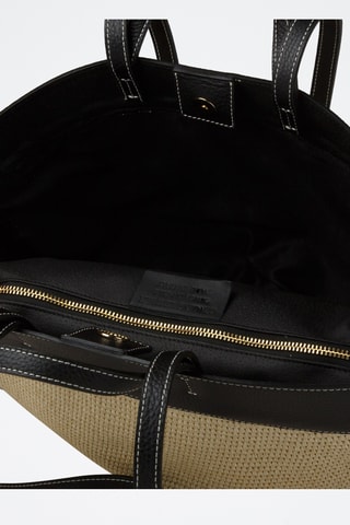 Cabas en cuir - Noir