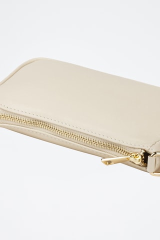 Sac bandoulière en cuir - Beige