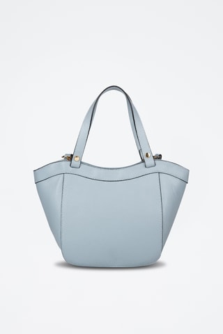 Cabas en cuir - Bleu