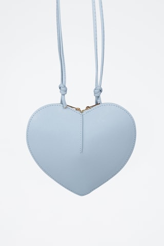Sac porté épaule en cuir - Bleu