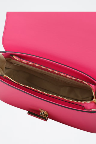 Sac porté épaule en cuir - Rose