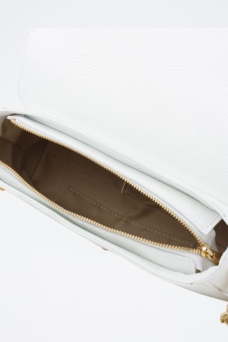 Sac bandoulière en cuir - Blanc