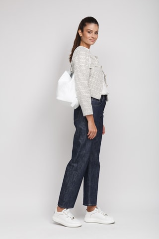 Sac porté épaule en cuir - Blanc