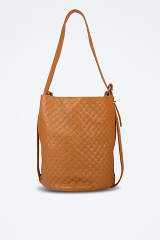 Sac porté épaule en cuir - Marron
