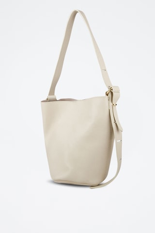 Sac porté épaule en cuir - Beige
