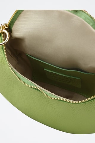 Sac porté épaule en cuir - Gris