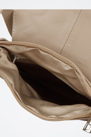 Sac bandoulière en cuir - Marron