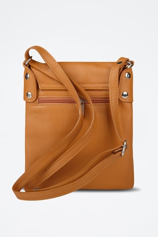 Sac bandoulière en cuir - Marron