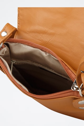 Sac bandoulière en cuir - Marron