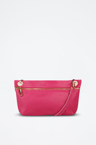Sac bandoulière en cuir - Fuchsia